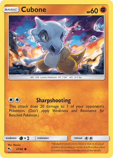 Cubone - Hidden Fates 37