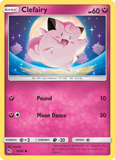 Clefairy - Hidden Fates 39