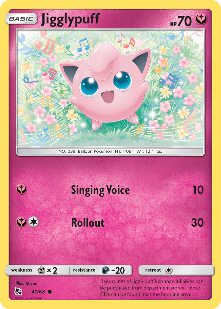 Jigglypuff – Hidden Fates 41/68 Pokémon card