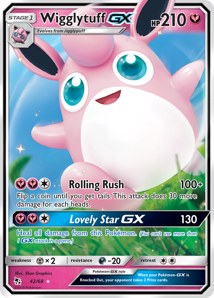 Wigglytuff-GX – Hidden Fates 42/68 Pokémon card