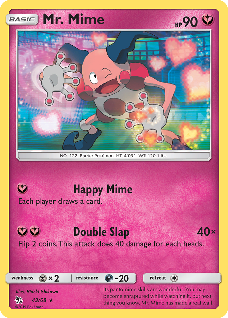 Mr. Mime – Hidden Fates 43/68 Pokémon card