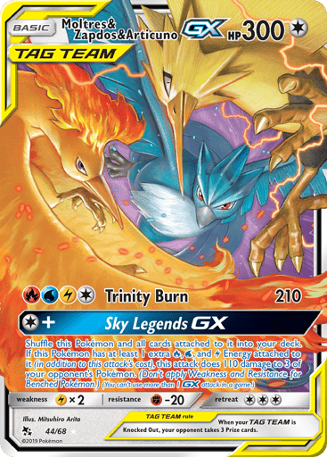 Moltres & Zapdos & Articuno-GX - Hidden Fates 44