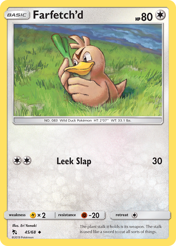 Farfetch'd – Hidden Fates 45/68 Pokémon card