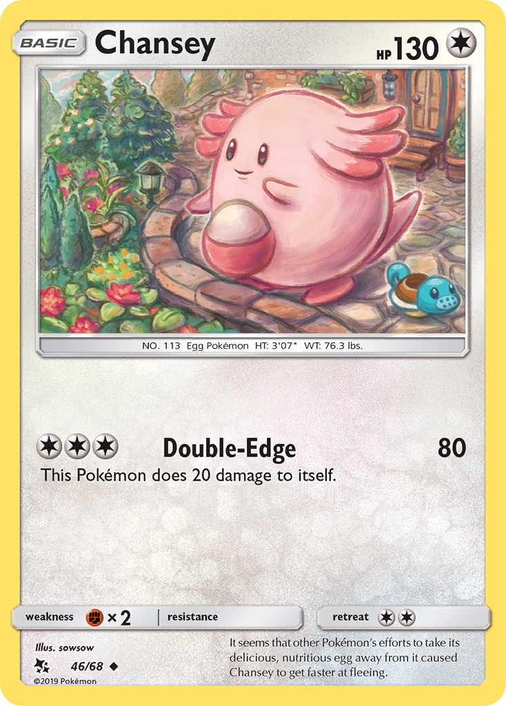 Chansey – Hidden Fates 46/68 Pokémon card