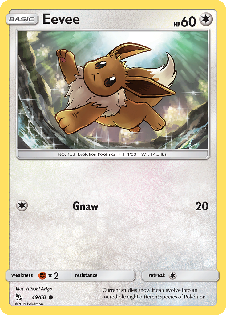Eevee – Hidden Fates 49/68 Pokémon card