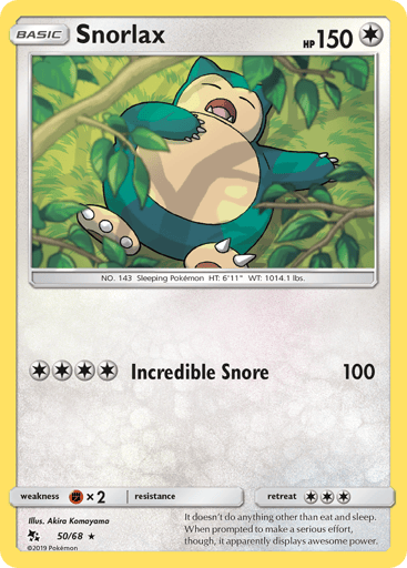 Snorlax - Hidden Fates 50