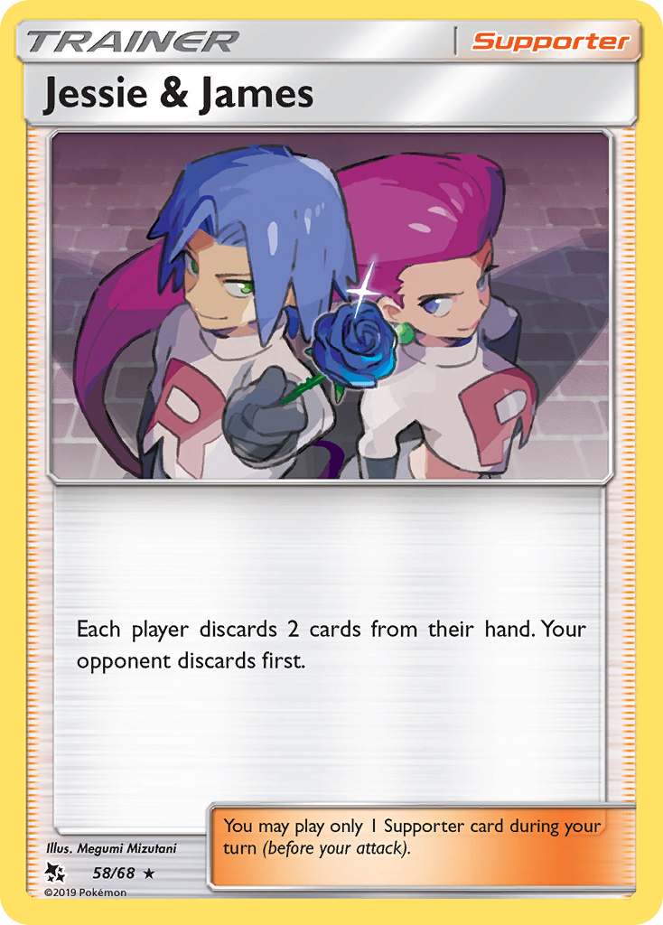 Jessie & James – Hidden Fates 58/68 Pokémon card