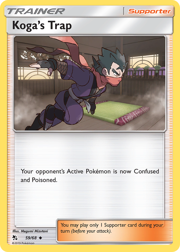 Koga's Trap – Hidden Fates 59/68 Pokémon card