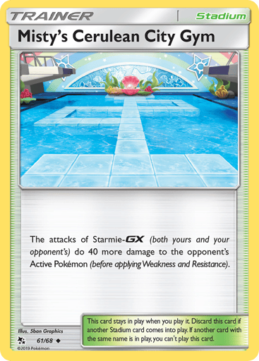 Misty's Cerulean City Gym - Hidden Fates 61