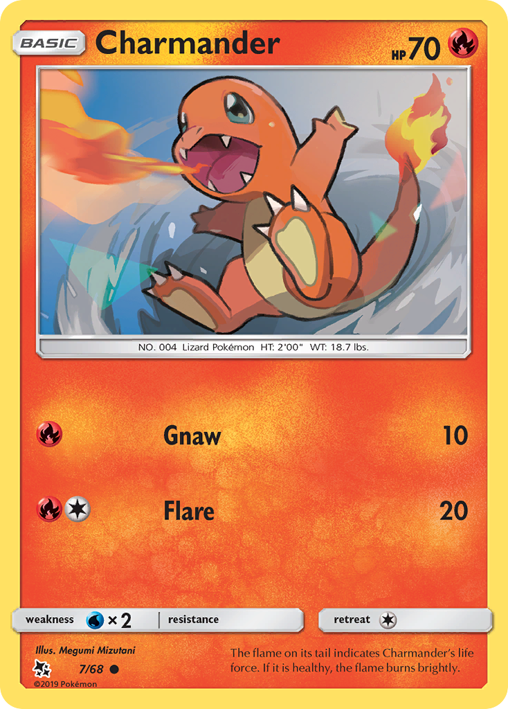Charmander – Hidden Fates 7/68 Pokémon card