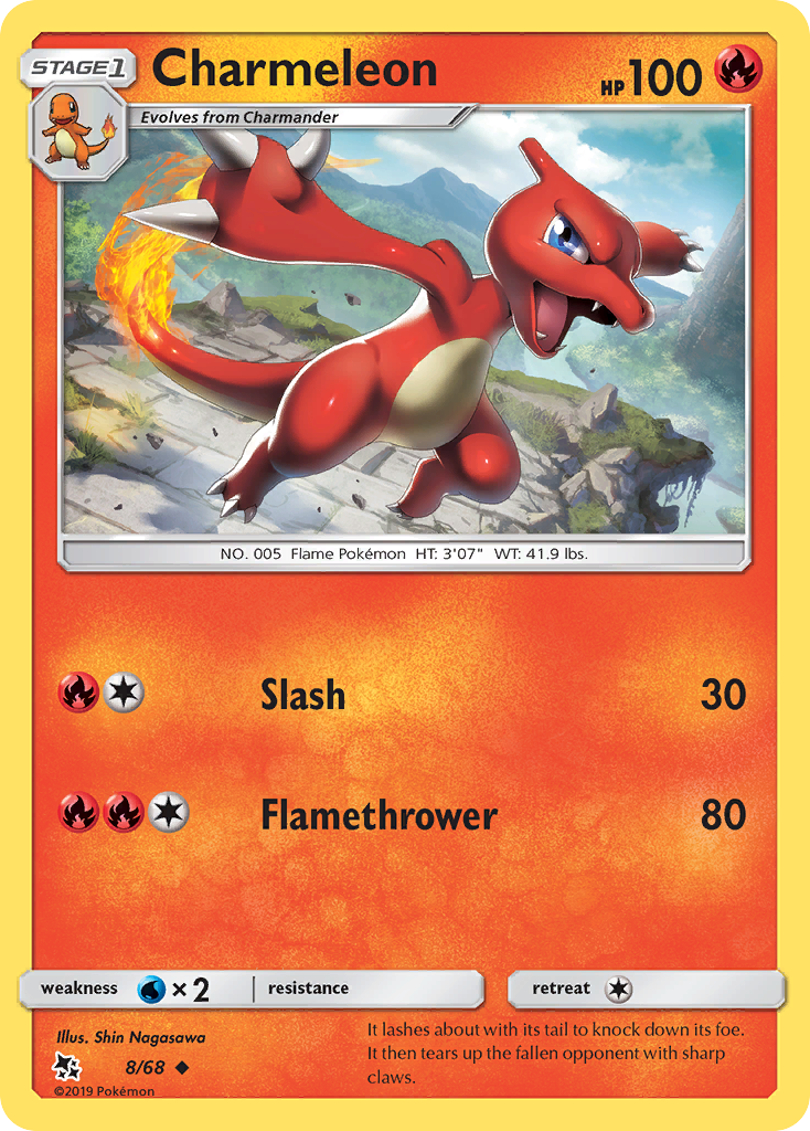 Charmeleon – Hidden Fates 8/68 Pokémon card