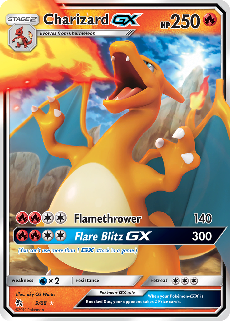 Charizard-GX – Hidden Fates 9/68 Pokémon card