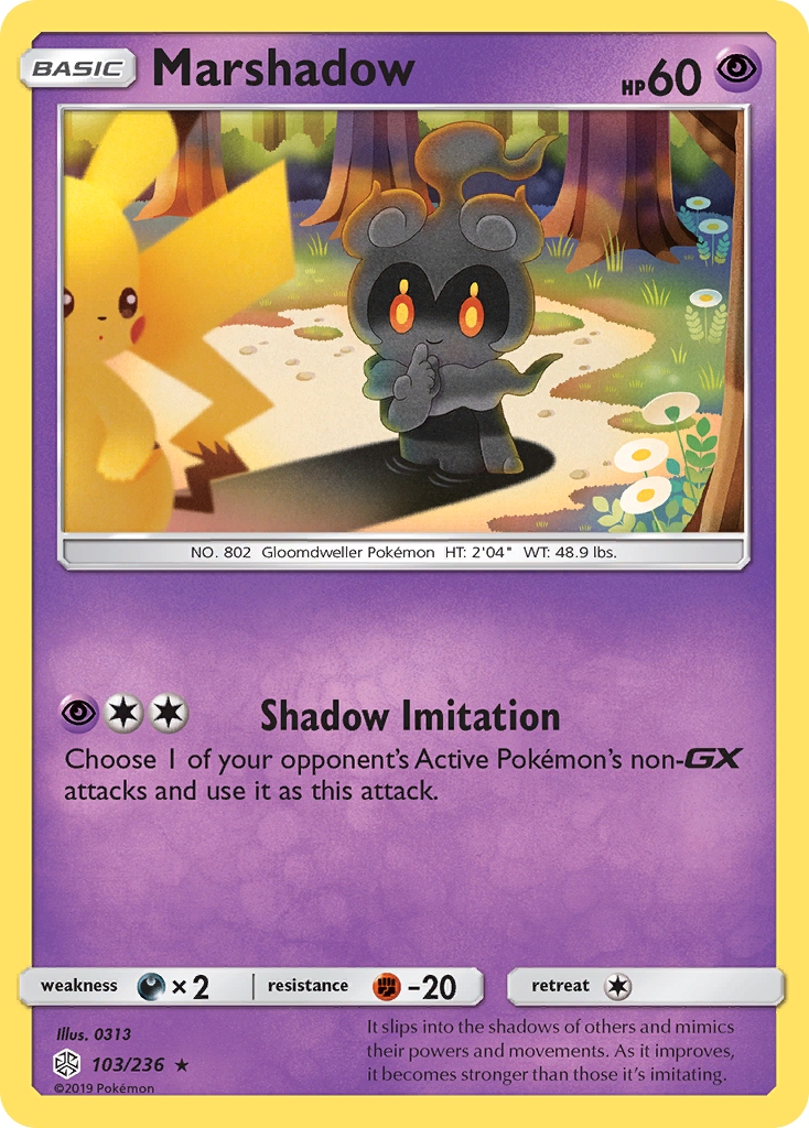 Marshadow – Cosmic Eclipse 103/236 Pokémon card