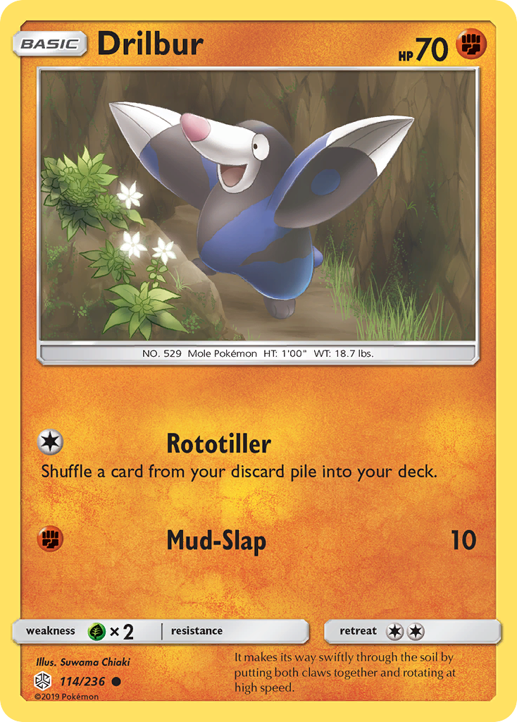 Drilbur – Cosmic Eclipse 114/236 Pokémon card