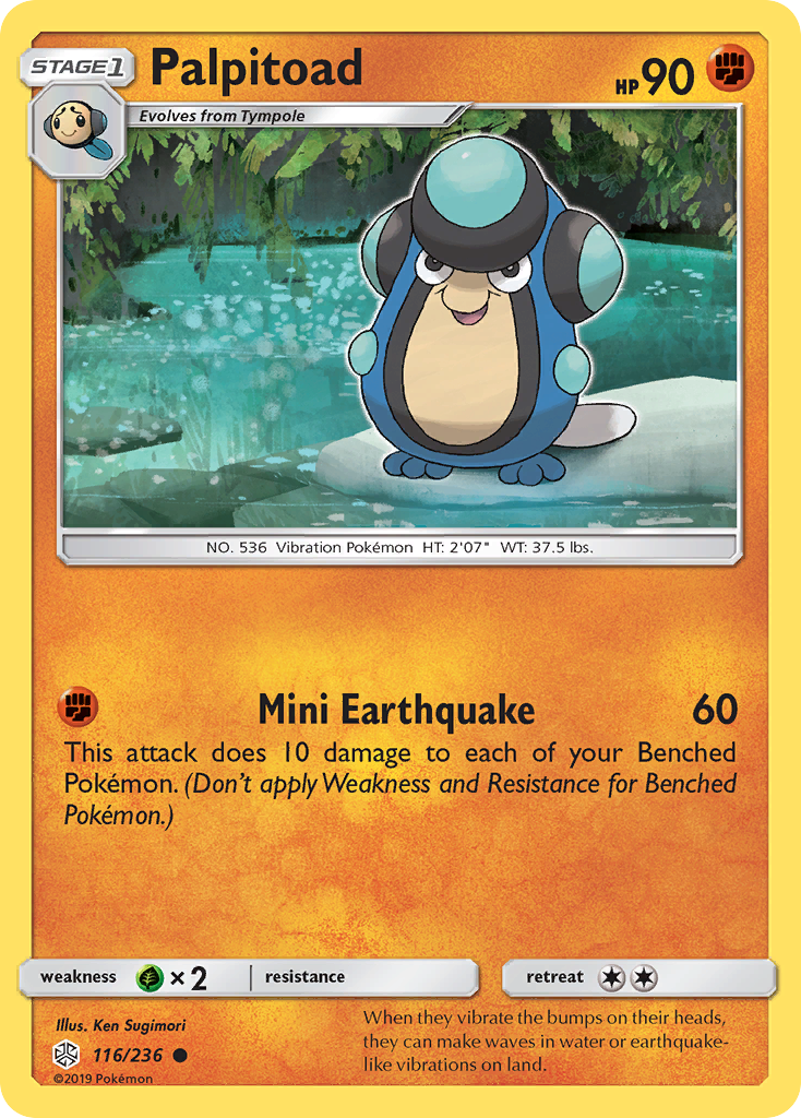 Palpitoad – Cosmic Eclipse 116/236 Pokémon card