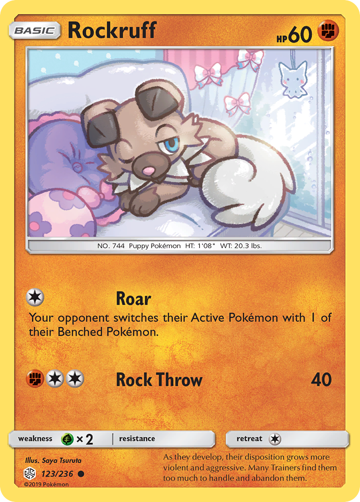 Rockruff – Cosmic Eclipse 123/236 Pokémon card