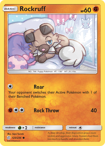 Rockruff - Cosmic Eclipse 123