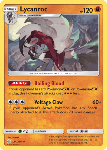 Lycanroc - Cosmic Eclipse 124