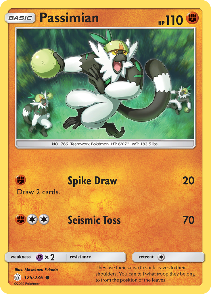Passimian – Cosmic Eclipse 125/236 Pokémon card