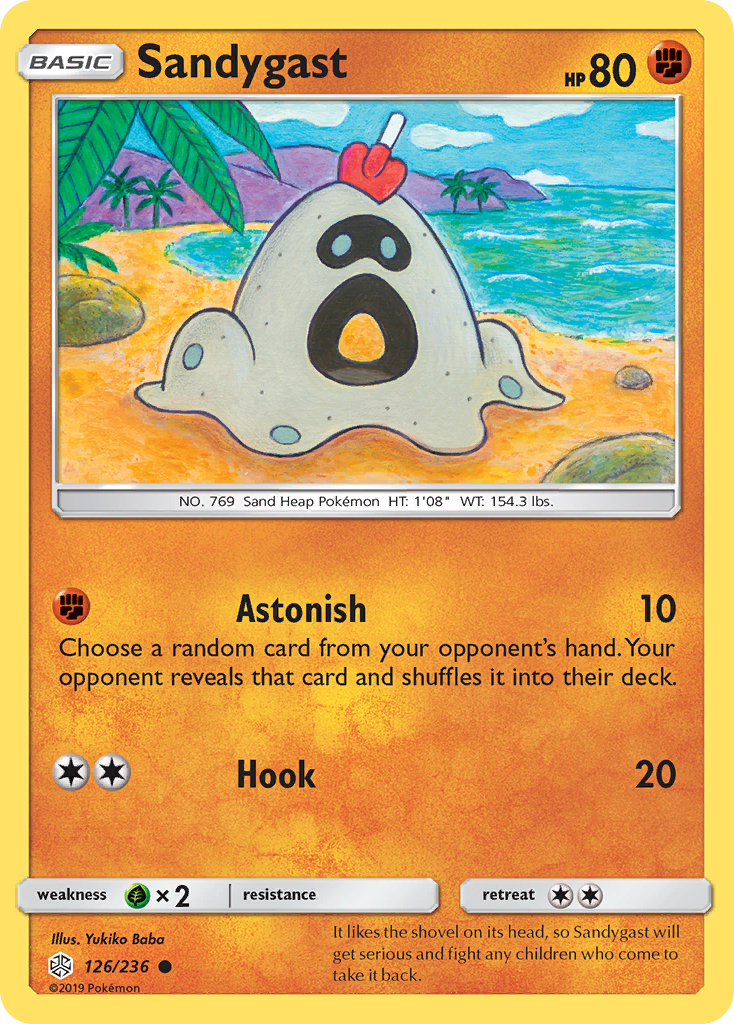 Sandygast – Cosmic Eclipse 126/236 Pokémon card