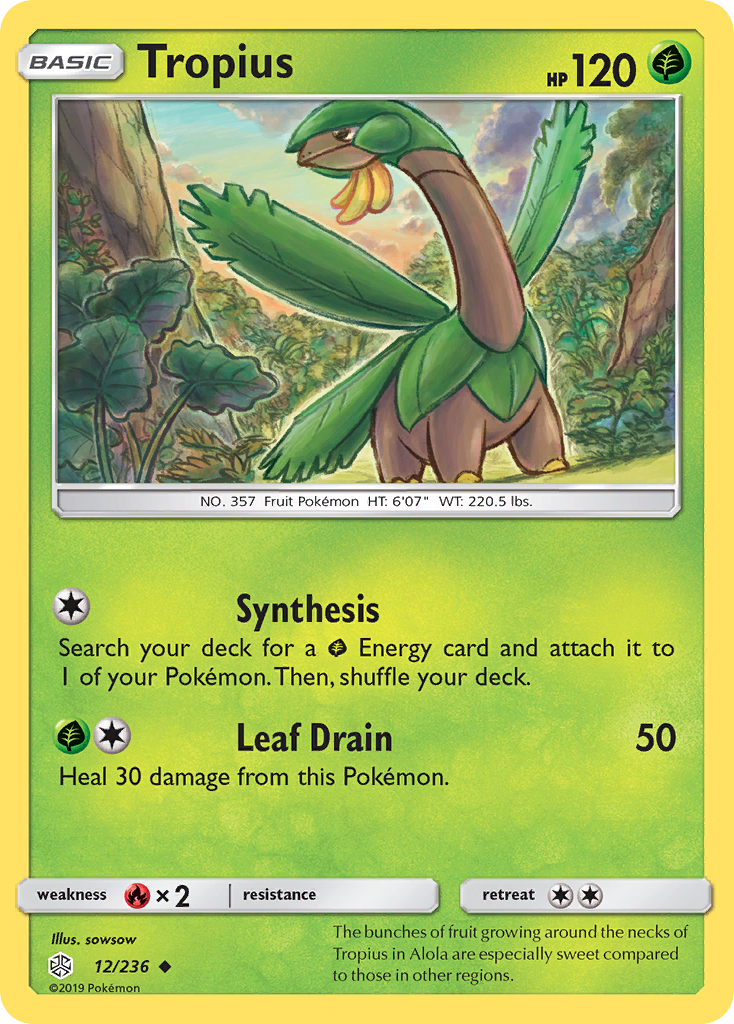 Tropius – Cosmic Eclipse 12/236 Pokémon card