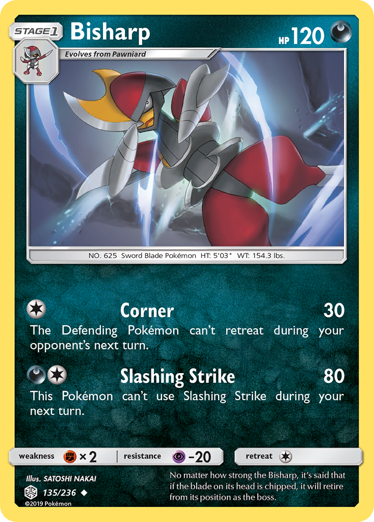 Bisharp – Cosmic Eclipse 135/236 Pokémon card