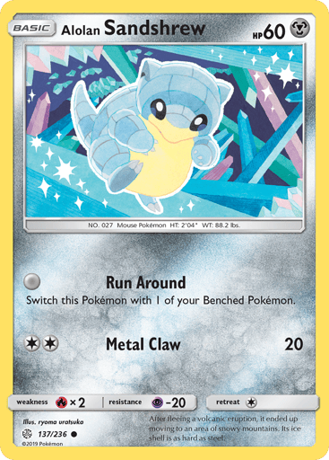 Alolan Sandshrew - Cosmic Eclipse 137