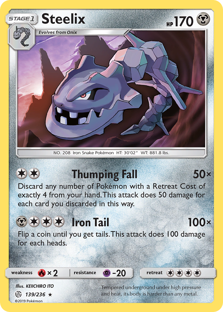 Steelix – Cosmic Eclipse 139/236 Pokémon card