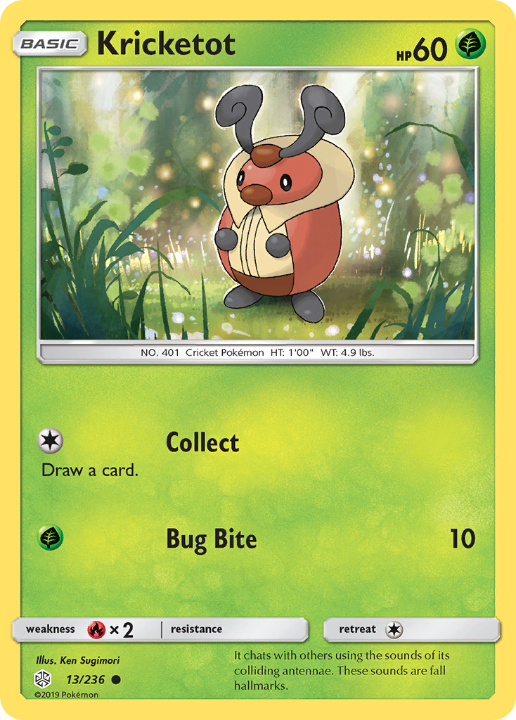 Kricketot – Cosmic Eclipse 13/236 Pokémon card