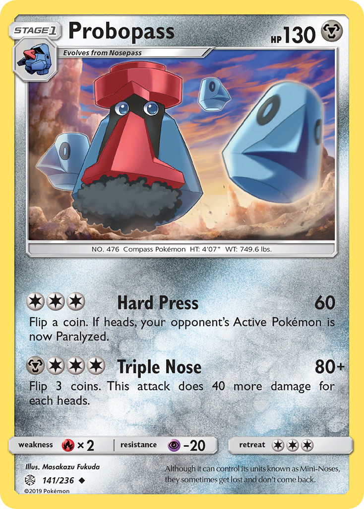 Probopass – Cosmic Eclipse 141/236 Pokémon card