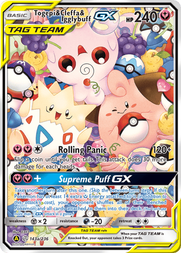 Togepi & Cleffa & Igglybuff-GX - Cosmic Eclipse 143a