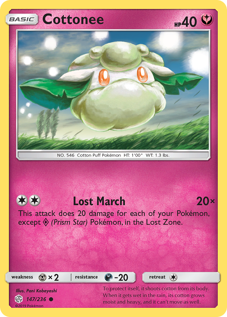 Cottonee – Cosmic Eclipse 147/236 Pokémon card