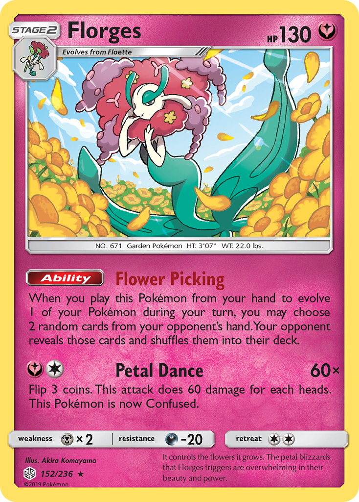 Florges – Cosmic Eclipse 152/236 Pokémon card