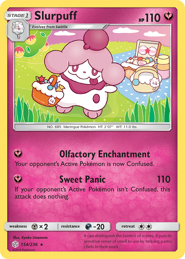 Slurpuff – Cosmic Eclipse 154/236 Pokémon card