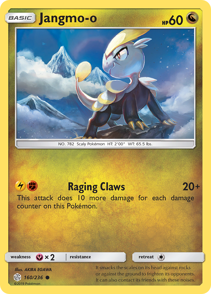 Jangmo-o – Cosmic Eclipse 160/236 Pokémon card