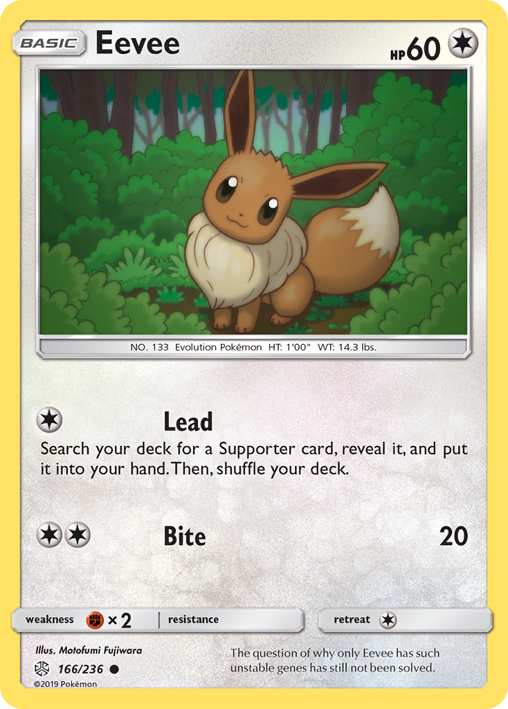 Eevee – Cosmic Eclipse 166/236 Pokémon card