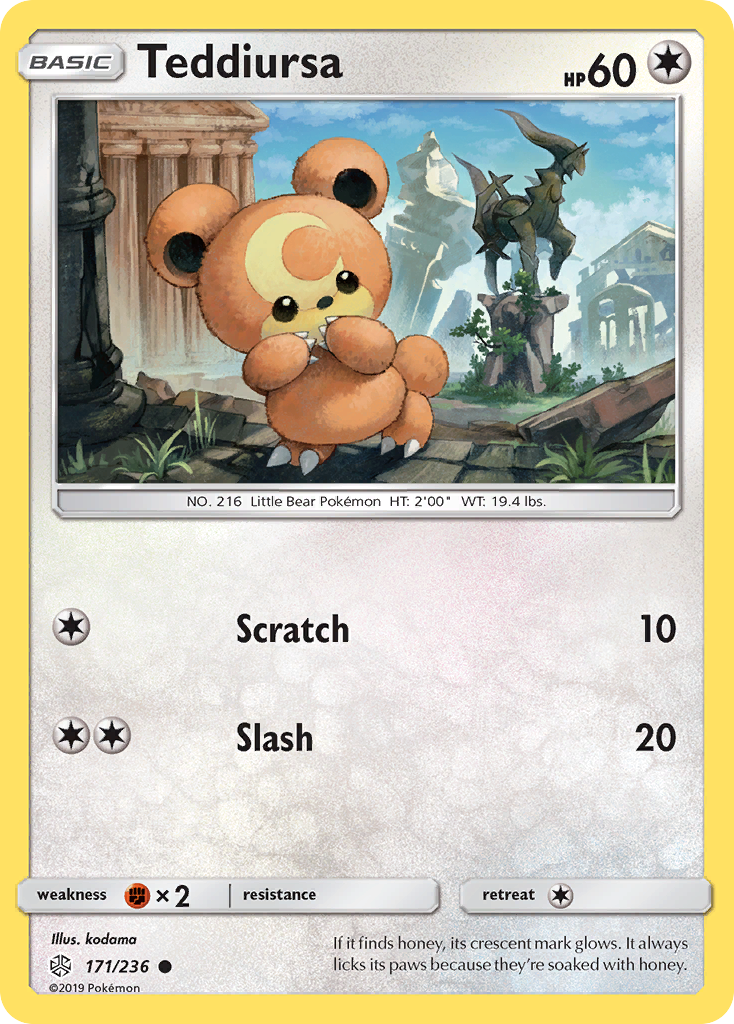 Teddiursa – Cosmic Eclipse 171/236 Pokémon card