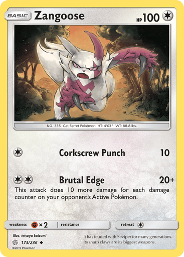 Zangoose - Cosmic Eclipse 173