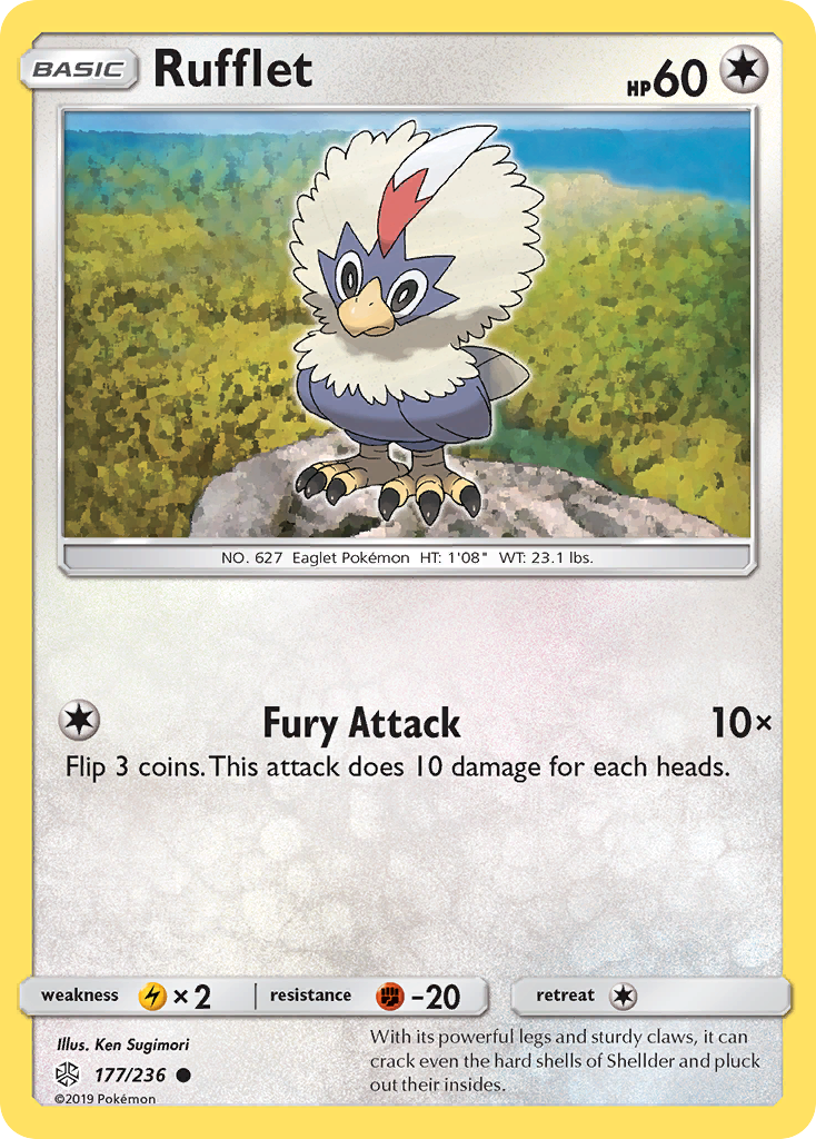 Rufflet – Cosmic Eclipse 177/236 Pokémon card