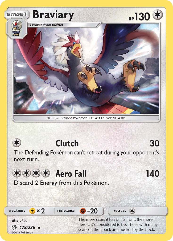 Braviary – Cosmic Eclipse 178/236 Pokémon card