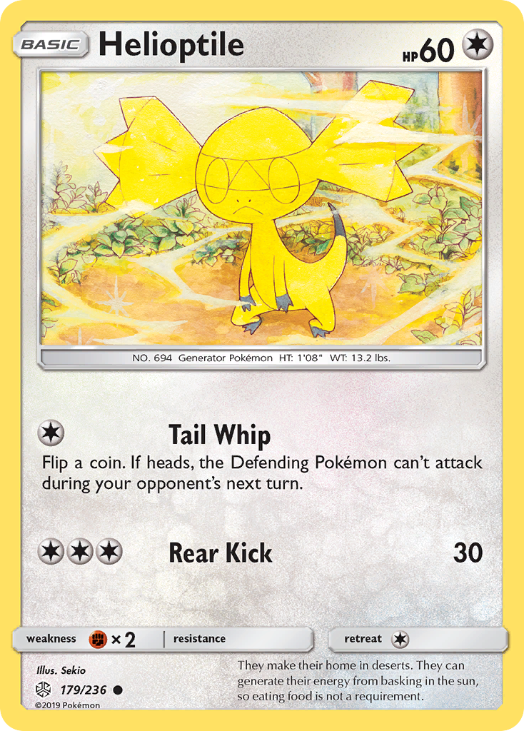 Helioptile – Cosmic Eclipse 179/236 Pokémon card