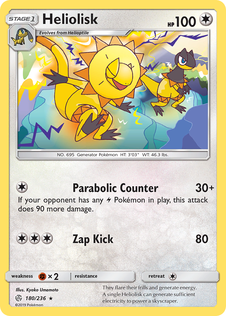 Heliolisk – Cosmic Eclipse 180/236 Pokémon card