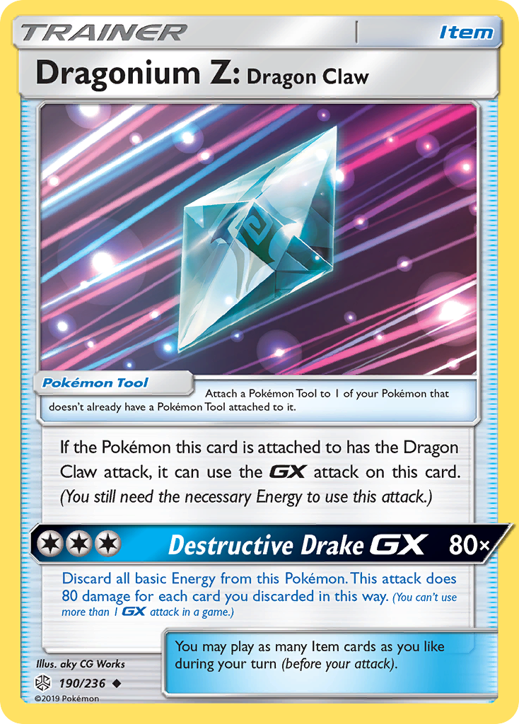 Dragonium Z: Dragon Claw – Cosmic Eclipse 190/236 Pokémon card