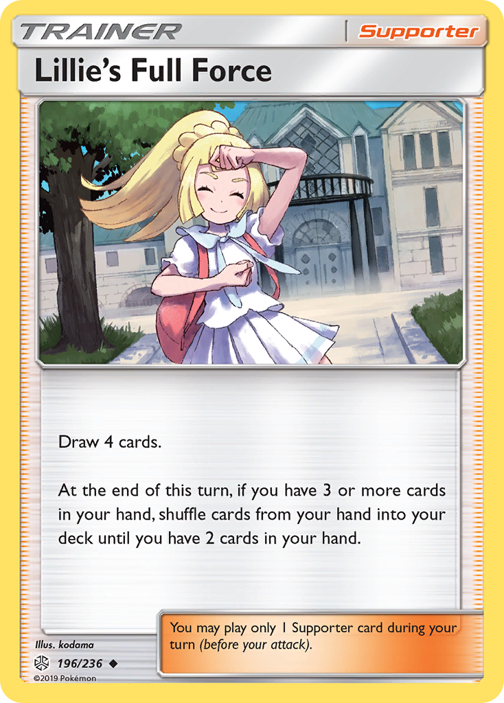 Lillie's Full Force – Cosmic Eclipse 196/236 Pokémon card