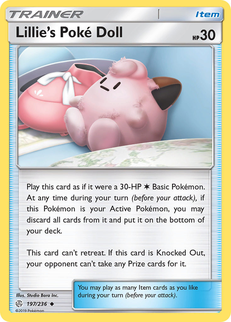 Lillie's Poké Doll – Cosmic Eclipse 197/236 Pokémon card