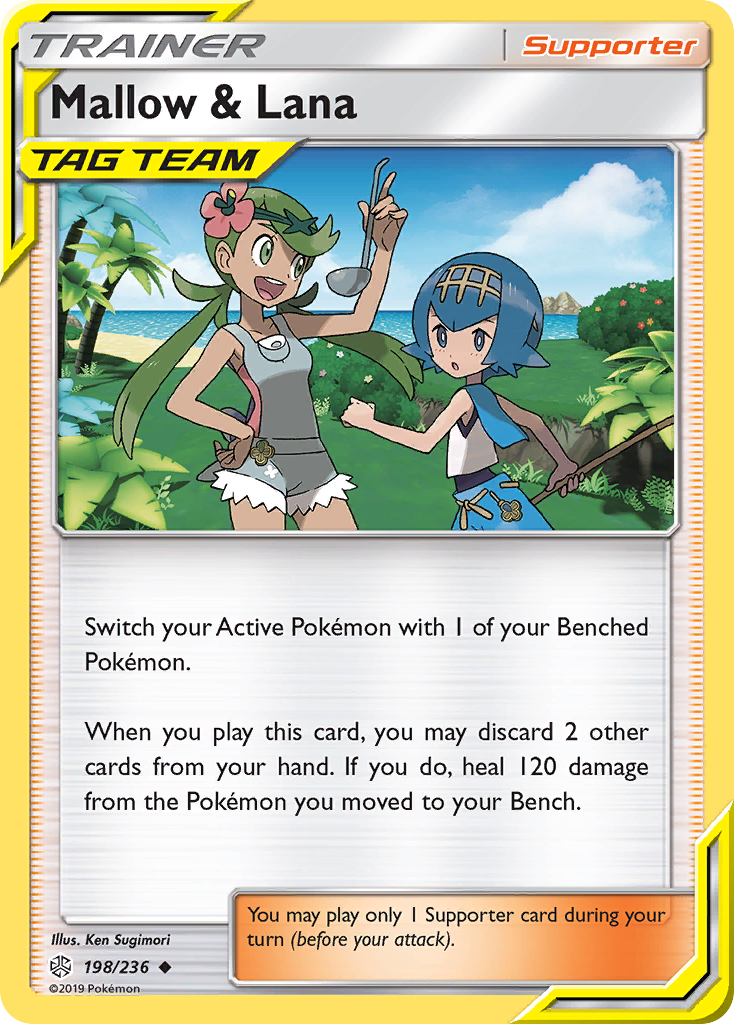 Mallow & Lana – Cosmic Eclipse 198/236 Pokémon card
