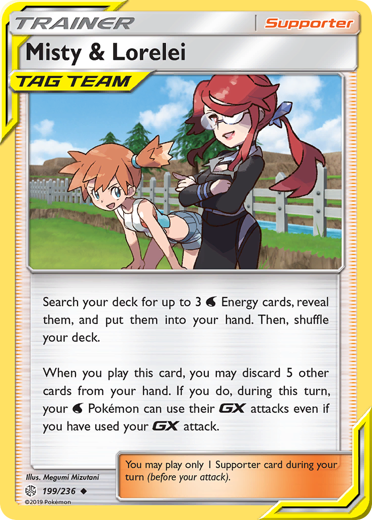 Misty & Lorelei – Cosmic Eclipse 199/236 Pokémon card