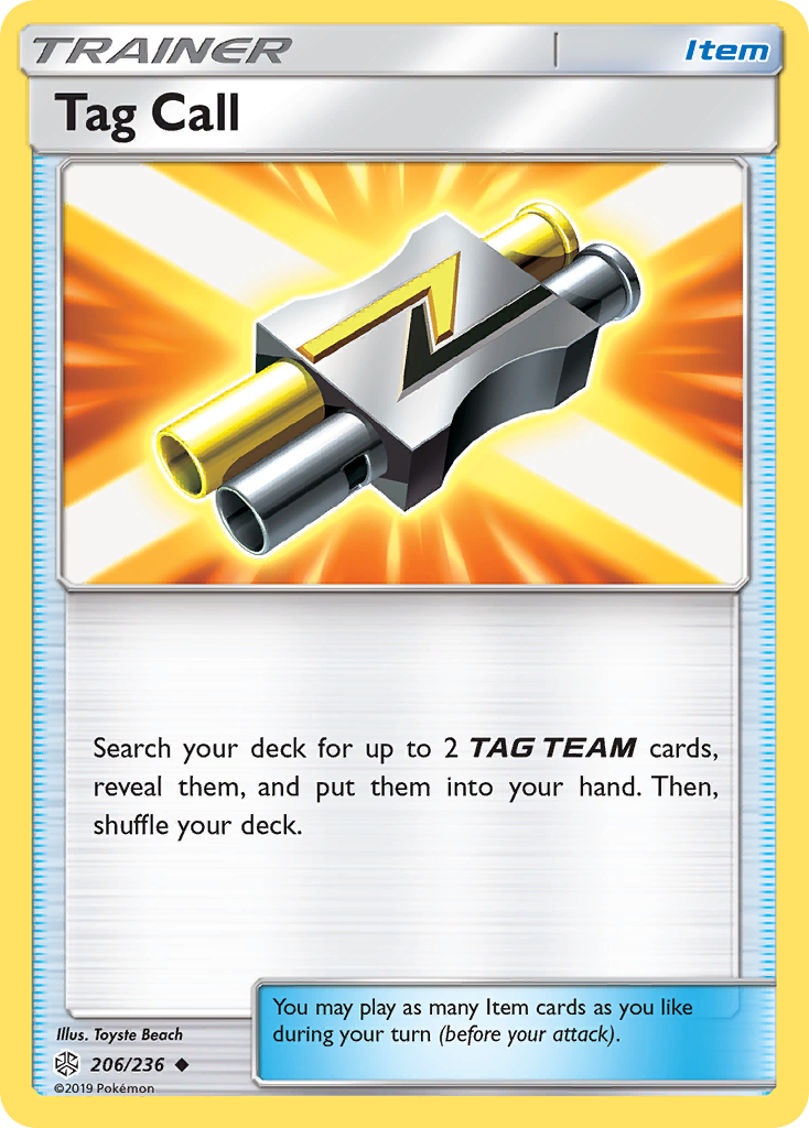 Tag Call – Cosmic Eclipse 206/236 Pokémon card