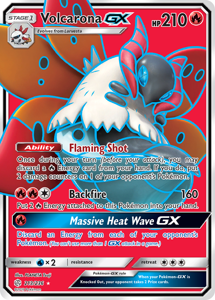 Volcarona-GX – Cosmic Eclipse 213/236 Pokémon card