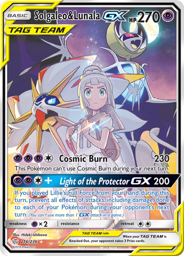 Solgaleo & Lunala-GX - Cosmic Eclipse 216